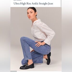 Ultra High Rise Ankle Straight Jean Tall